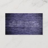 Dunkelgraues Leder Visitenkarte (Rückseite)