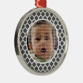 Dunkelgraues marokkanisches Foto Silbernes Ornament (Rechts)