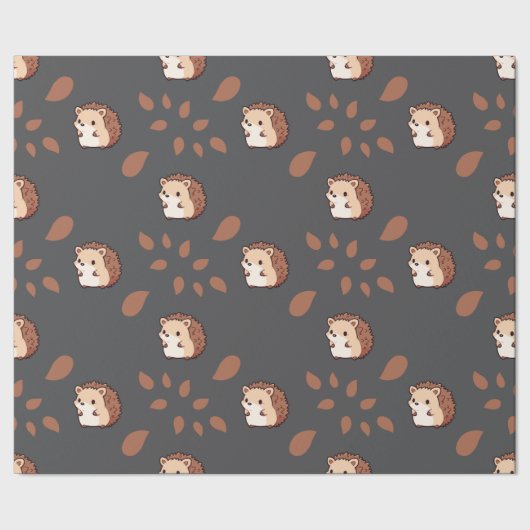 Dunkelgraues, nahtloses Umschlagpapier: Niedlicher Geschenkpapier (Saum)