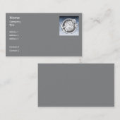 Dunkelgraues schlichtes Geschäft Visitenkarte (Vorne/Hinten)