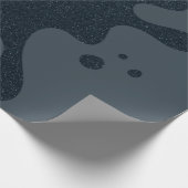 Dunkelgraues Splash-Geschenkpapier – Anpassbar Geschenkpapier (Ecke)