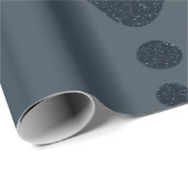 Dunkelgraues Splash-Geschenkpapier – Anpassbar Geschenkpapier (Rolleneckpunkt)