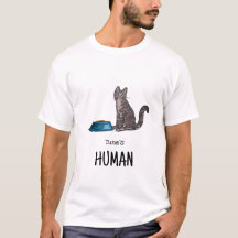 Dunkelgraues Tabby-Katzen-Shirt