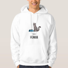 Dunkelgraues Tabby-Katzen-Sweatshirt Hoodie