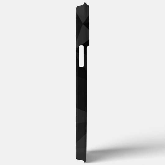 Dunkelgraues und schwarzes geometrisches Maschenmu Case-Mate iPhone Hülle (Rückseite / Rechts)