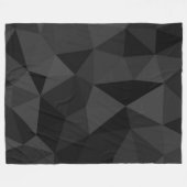 Dunkelgraues und schwarzes geometrisches Maschenmu Fleecedecke (Vorderseite (Horizontal))