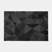 Dunkelgraues und schwarzes geometrisches Maschenmu Fußmatte (Vorderseite)