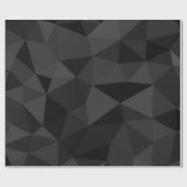 Dunkelgraues und schwarzes geometrisches Maschenmu Geschenkpapier (Flach)