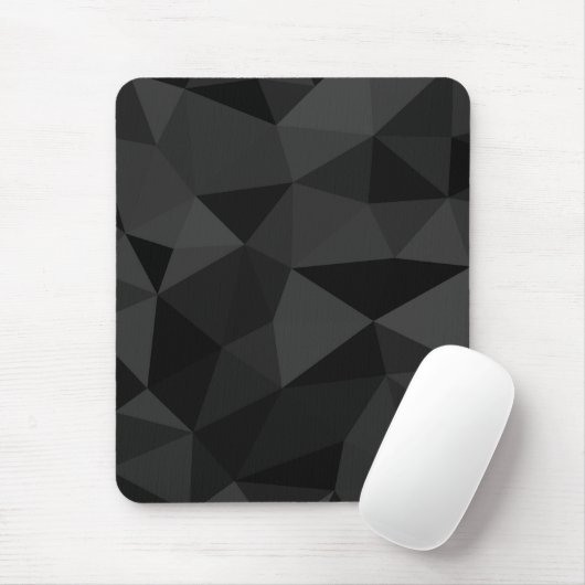 Dunkelgraues und schwarzes geometrisches Maschenmu Mousepad (Mit Mouse)