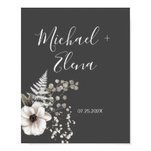 Dunkelgraues und weißes Blumenzelt