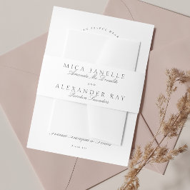 Dunkelgraues Weiß-Elegant-Kalligrafie-Feierliche H Einladungsbanderole