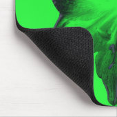 Dunkelgrün auf hellgrünen Amaryllis Mousepad (Ecke)