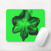 Dunkelgrün auf hellgrünen Amaryllis Mousepad (Mit Mouse)