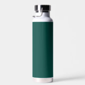 Dunkelgrün | Benutzerdefinierte Monogramm-Schrifta Trinkflasche (Rechts)