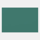 Dunkelgrün blau (Vollfarbe) Geschenkpapier Set (Vorderseite 3)