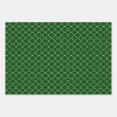 Dunkelgrün Geschenkpapier Set (Vorderseite)
