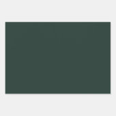 Dunkelgrün Geschenkpapier Set (Vorderseite)