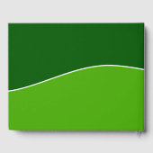 Dunkelgrün, hellgrün - Gästebuch (Rückseite)