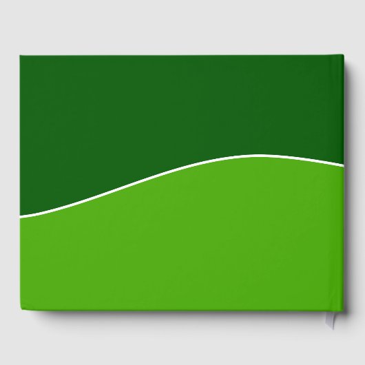 Dunkelgrün, hellgrün - Gästebuch (Rückseite)