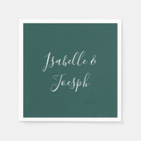 Dunkelgrün | Hochzeit von Napkins