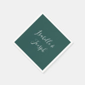 Dunkelgrün | Hochzeit von Napkins Serviette (Ecke)