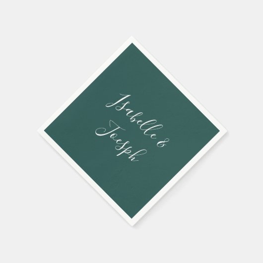 Dunkelgrün | Hochzeit von Napkins Serviette (Ecke)