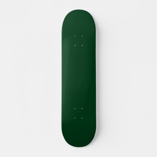 Dunkelgrün in fester Farbe Skateboard (Vorne)