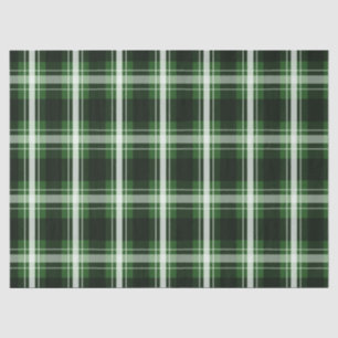 Dunkelgrün Kariert Seidenpapier