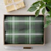Dunkelgrün Kariert Seidenpapier (Geschenk)