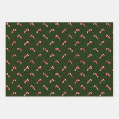 Dunkelgrün niedlicher Bonbons elegant Geschenkpapier Set (Vorderseite 2)