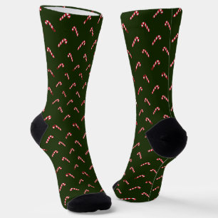 Dunkelgrün niedlicher Bonbons elegant Socken