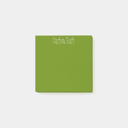 Dunkelgrün Post-it Klebezettel (Vorderseite)