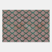 Dunkelgrün & rosa Chic Urlaub Geschenkpapier Set (Vorderseite 2)