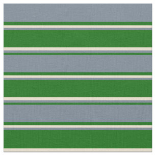 Dunkelgrün, Schiefergrau und Beige Farbmuster Stoff