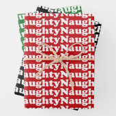 Dunkelgrün-Schwarz-Muster lustig niedlich Geschenkpapier Set (Beispiel)