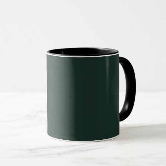 Dunkelgrün Tasse (VorderseiteRechts)