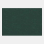 Dunkelgrün texturiert geschenkpapier set (Vorderseite 3)