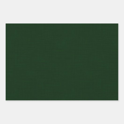 Dunkelgrün texturiert geschenkpapier set (Vorderseite)