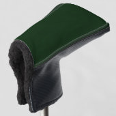 Dunkelgrün texturiert golf headcover (3/4 Vorderseite)