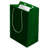 Dunkelgrün texturiert mittlere geschenktüte (Rückseite Schrägansicht)