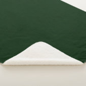 Dunkelgrün texturiert sherpadecke (3/4)