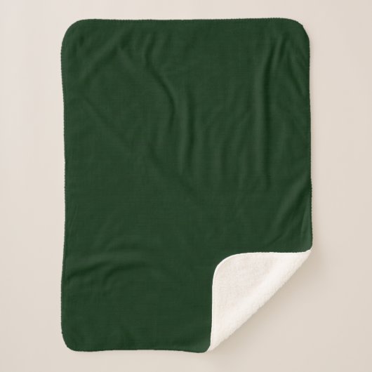 Dunkelgrün texturiert sherpadecke (Vorderseite)