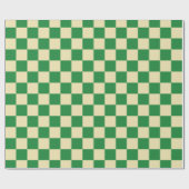 Dunkelgrün und Beige Geschenkpapier (Flach)