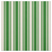 Dunkelgrün und Bisque Stripes Muster Stoff (Muster)