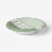 Dunkelgrün und hellgrün pappteller (Gewinkelt)