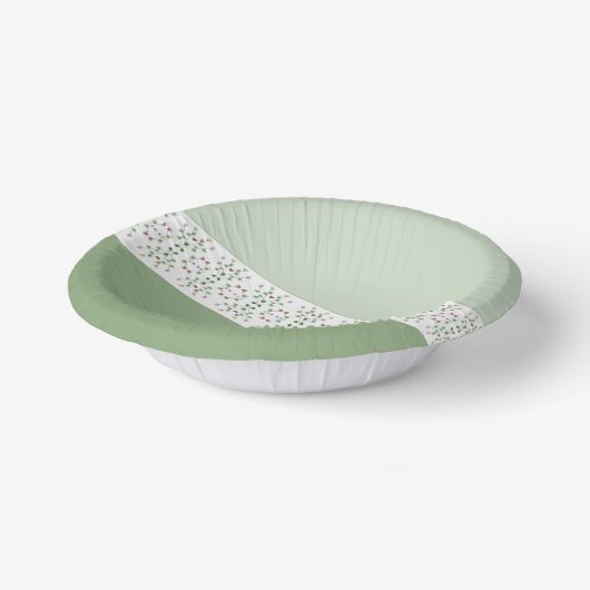 Dunkelgrün und hellgrün pappteller (Gewinkelt)