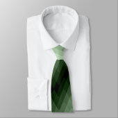 Dunkelgrün und Minzzigzag. Kopfkissen werfen Krawatte (Gebunden)