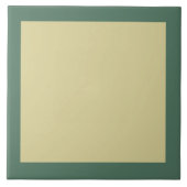 Dunkelgrün und pastellgelb fliese (Vorderseite)