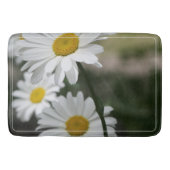 Dunkelgrün weiß und Gold Badematte (Vorderseite)