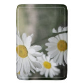 Dunkelgrün weiß und Gold Badematte (Vorderseite Vertikal)